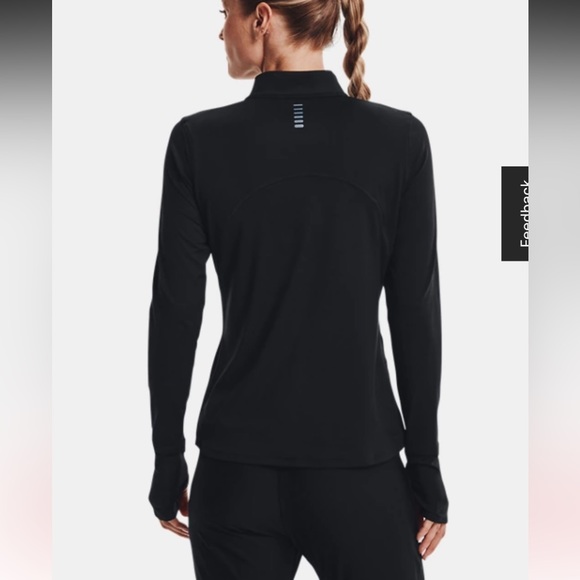 Women's UA Qualifier Run 2.0 ½ Zip Under Black Armour size Medium - Picture 4 of 10